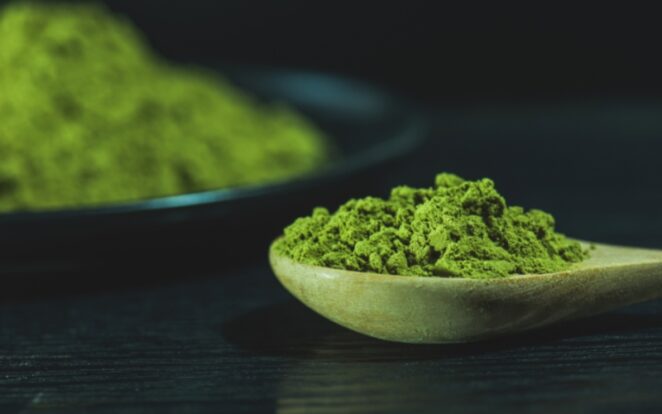 green matcha tea