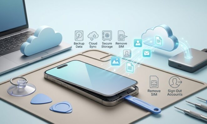 data backup before phone repair